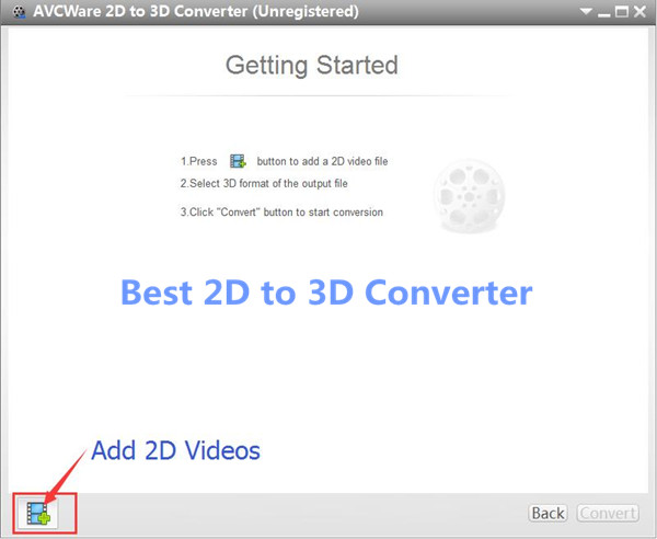 add 2d video - convert  2d movies to 3d