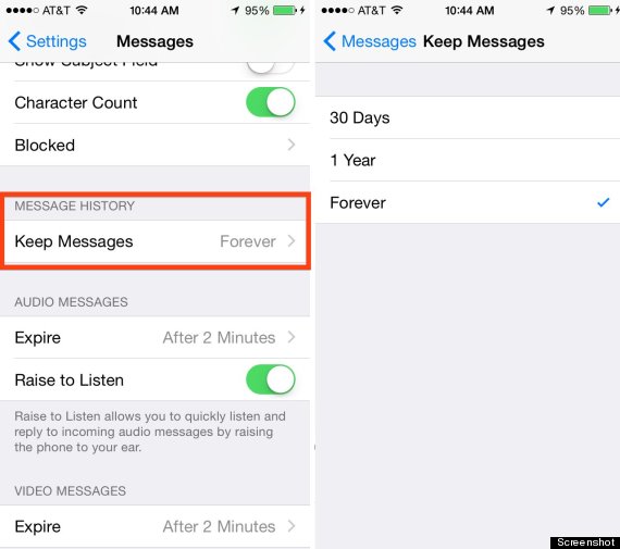 delete sms on iPhone