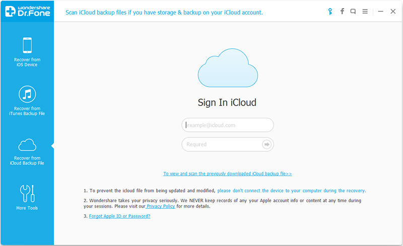 Recover Data from iCloud after Factory Reset