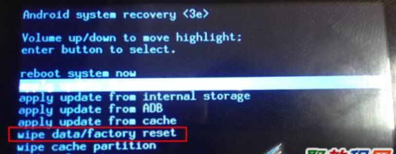 Enter recovery mode to delete the cache partition