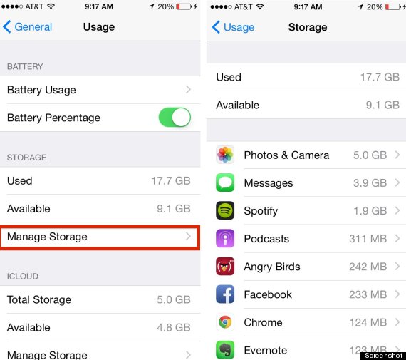 Free Up A Lot Of Space On Your iPhone