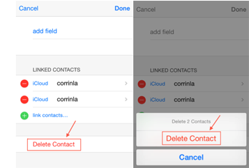 delete all contacts on iPhone