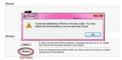get iphone out of recovery mode