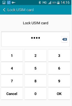 Lock the phone SIM card to set Android phone Security