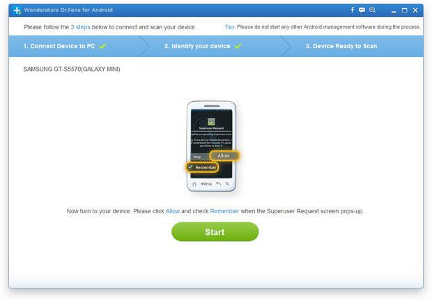 restore SMS from android phone