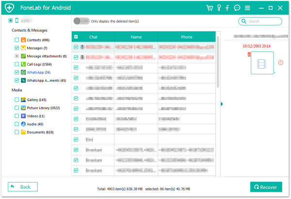 recover text messages on Samsung Galaxy A9,A8