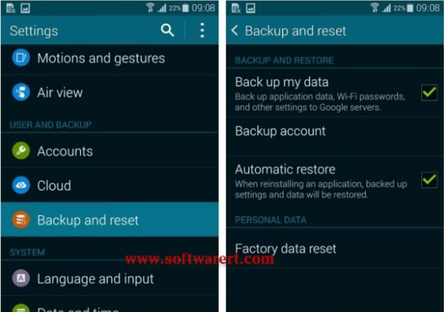 Recover Data after Factory Reset Android