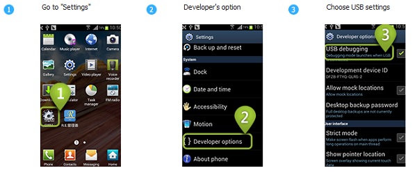 USB debugging Android 3.0