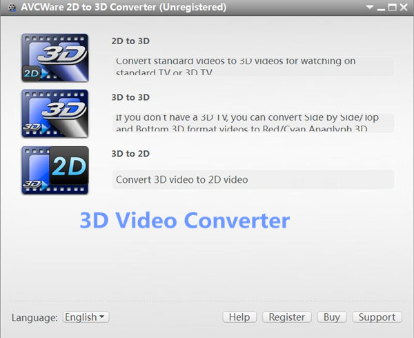 3d video converter for Samsung TV