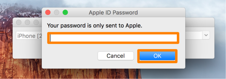 Send password to Apple in Pangu program