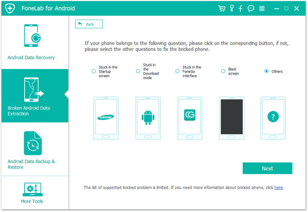 Choose a Phone Fault Type