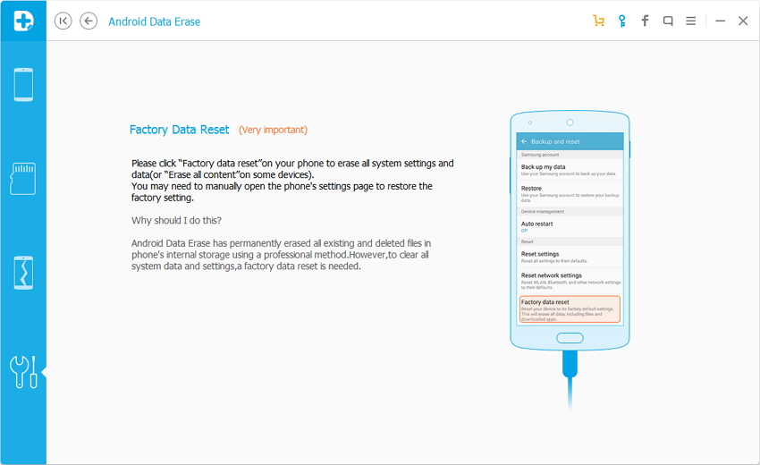 erase Samsung data factory reset