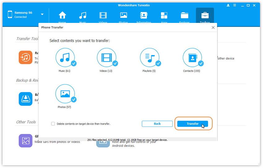 transfer music to Huawei P9