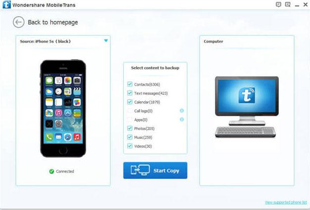 backup iphone contacts to computer