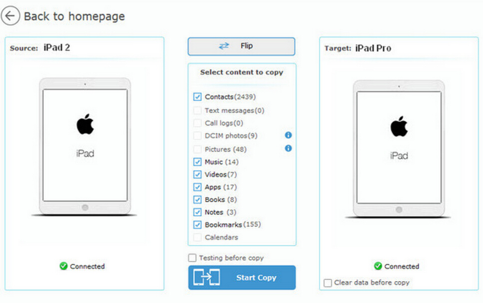 connect iPad pro and iPad air to computer