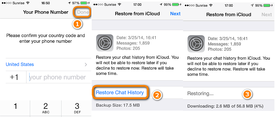 backup and restore WhatsApp messages on iPhone 6S/6S Plus