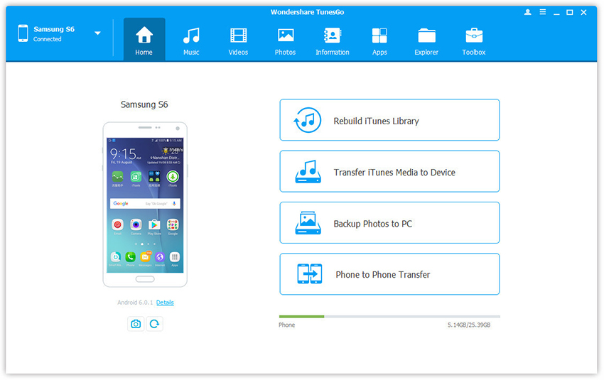 connect samsung galaxy s7/s6 to comptuer