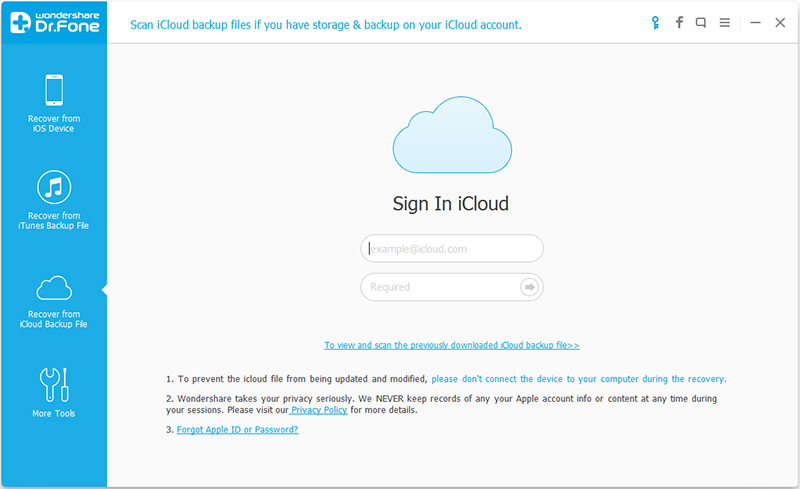 Recover Data from iCloud after Factory Reset