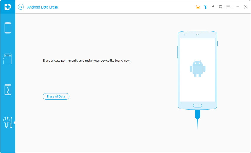 erase android data connected