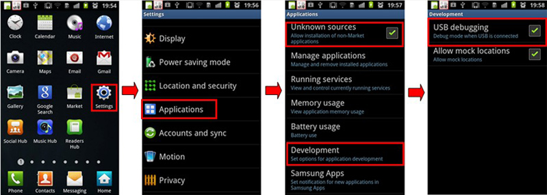 Enable USB Debugging Mode on Android smartphone