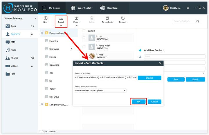 import contacts to samsung galaxy s7 from computer