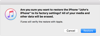 Factory Reset an iPhone Using iTunes