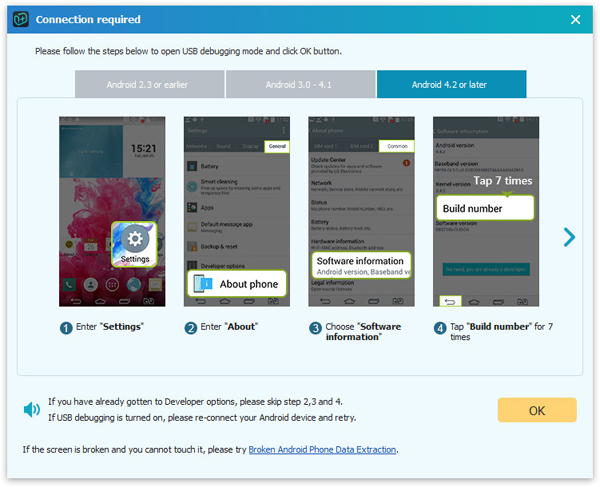 Enable USB Debugging 4.2