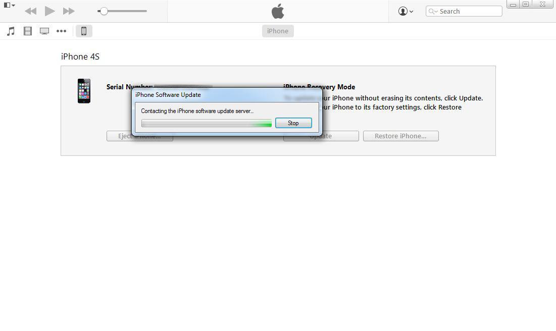 Using iTunes to Hard Reset a Locked iPhone