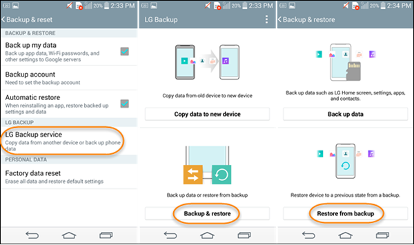 restore samsung s5 data from backup files