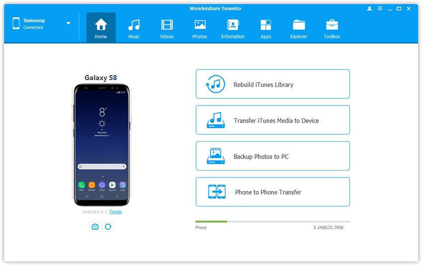 backup data from broken samsung to computer with android manager