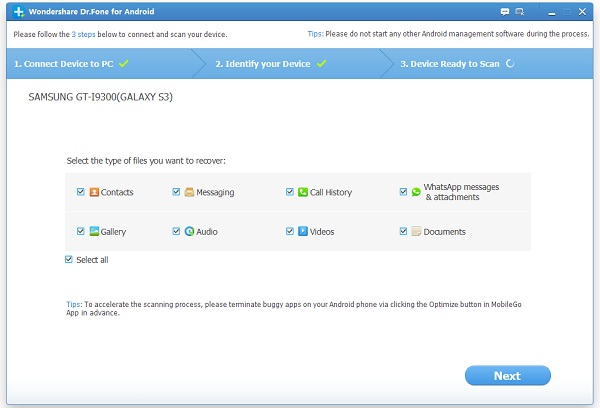 Recover Deleted Data from Internal Memory on Samsung