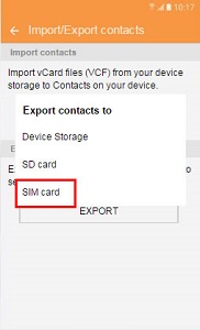 Import SIM Cad contacts to Samsung Galaxy S7