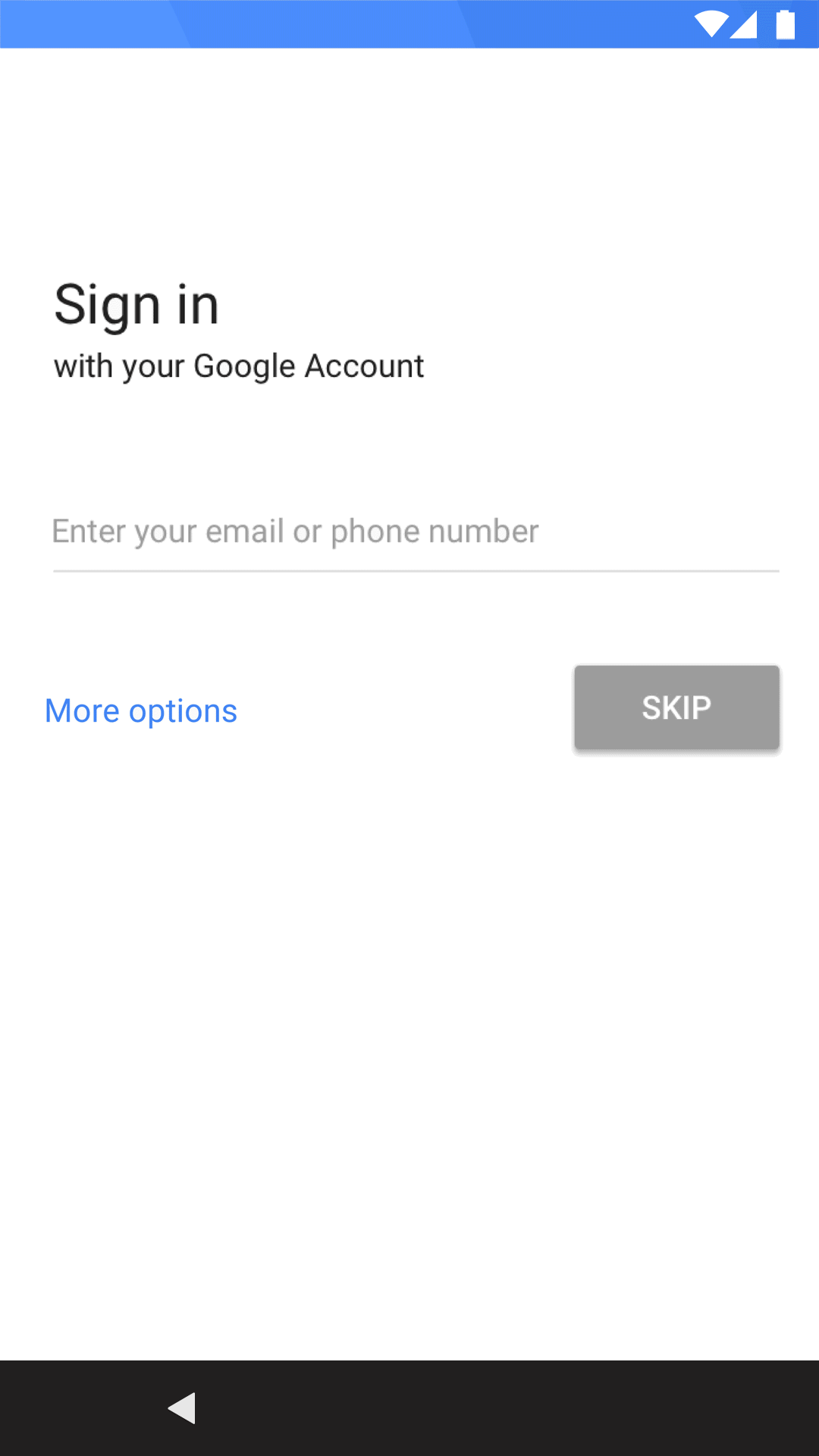 sign in google account